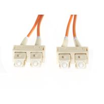[FL.OM1SCSC30M] 30m SC-SC OM1 Multimode Fibre Optic Cable: Orange