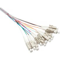 [015.012.1101] Fibre Pigtail LC OM1 Multimode 1m 12 Pack Rainbow