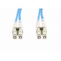 [FL.OM1LCLC05MB] 0.5m LC-LC OM1 Multimode Fibre Optic Cable: Blue