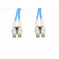[FL.OM4LCLC5MB] 5m LC-LC OM4 Multimode Fibre Optic Cable: Blue