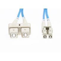 [FL.OM4LCSC3MB] FL.OM4LCSC3MB 3m LC-SC OM4 Multimode Fibre Optic Cable: Blue