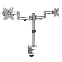 [012.001.1012] 012.001.1012 Dual Monitor Premium Aluminum Articulating Monitor Bracket | Max VESA 100 x 100