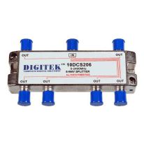 008.008.1006 6 Way Splitter F Type 5-2400MHz All Ports Power Pass **DC ONLY**
