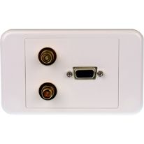 [016.003.0035] 016.003.0035 SVGA Wall Plate with Stereo Audio - EOL