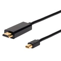 [022.002.0463] 022.002.0463 3m Mini DisplayPort Male to HDMI® Male Cable | Supports 4K@60Hz as specified in HDMI 2.0
