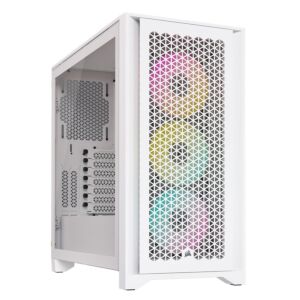 CC-9011241-WW Corsair 4000D RGB Airflow Mid Tower ATX Case True white
