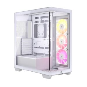 Corsair CC-9011279-WW 3500X ARGB Tempered Glass Mid-Tower E-ATX Case White