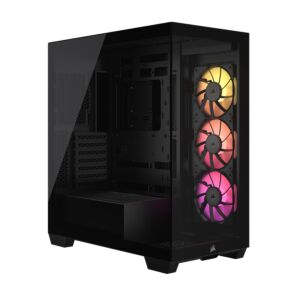 CC-9011280-WW Corsair iCUE LINK 3500X RGB Tempered Glass Mid-Tower E-ATX Case Black