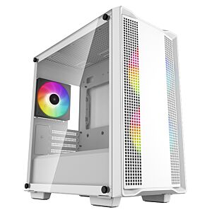DeepCool R-CC360-WHAPM3-G-1 CC360 WH Tempered Glass ARGB mATX Case White