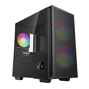 Deepcool R-CH360-BKAPE3D-G-1 CH360 Digital Black Tempered Glass mATX Case