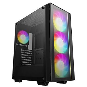 Deepcool R-MATREXX55-BCADA4-G-4 Matrexx 55 V4 USB-C ARGB Tempered Glass Mid-Tower ATX Case
