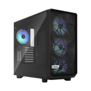 Fractal Design FD-C-MES2A-06 Meshify 2 RGB Black Tempered Glass Light tint Mid-Tower E-ATX Case