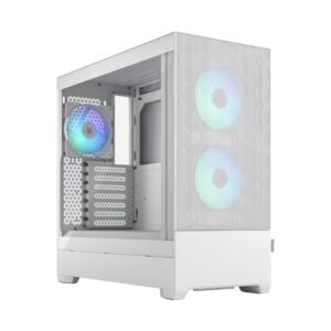 FD-C-POR1A-01 Fractal Design  Pop Air RGB White Tempered Glass Clear Tint Mid-Tower ATX Case