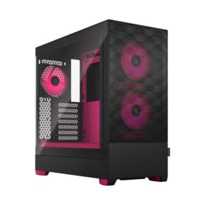 FD-C-POR1A-03 Fractal Design  Pop Air RGB Magenta Core Tempered Glass Clear Tint Mid-Tower ATX Case