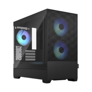 FD-C-POR1M-06 Fractal Design  Pop Mini Air RGB Black Tempered Glass Clear Tint mATX Case