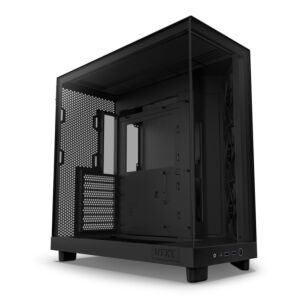 NZXT CC-H61FB-01 H6 Flow Compact Dual-chamber Mid Tower ATX Case - Black