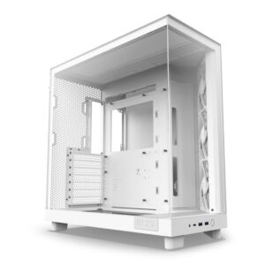 CC-H61FW-01 NZXT  H6 Flow Compact Dual-chamber Mid Tower ATX Case - White