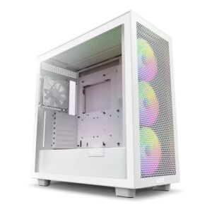NZXT CM-H71FW-R1 H7 Flow RGB Edition ATX Mid Tower Case White