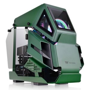 [CA-1R4-00SCWN-00] Thermaltake CA-1R4-00SCWN-00 AH T200 Tempered Glass mATX Micro Case Racing Green Edition