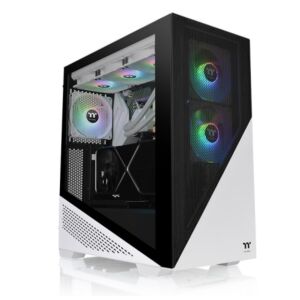 [CA-1S4-00M6WN-00] Thermaltake CA-1S4-00M6WN-00 Divider 370 Tempered Glass ARGB Mid Tower ATX Case Snow Edition