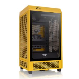 [CA-1X9-00S4WN-00] Thermaltake CA-1X9-00S4WN-00 The Tower 200 Bumblebee Tempered Glass Mini ITX Case