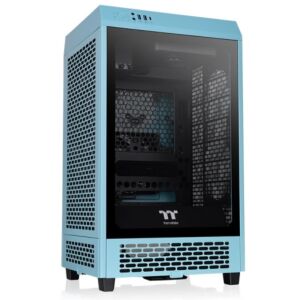 [CA-1X9-00SBWN-00] Thermaltake CA-1X9-00SBWN-00 The Tower 200 Tempered Glass Mini ITX Case Turquoise Edition