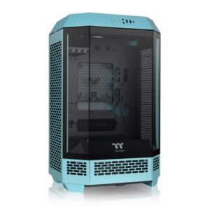 [CA-1Y4-00SBWN-00] Thermaltake CA-1Y4-00SBWN-00 The Tower 300 Tempered Glass mATX Case - Turquoise