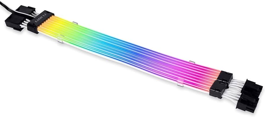 [PW8-PV2] PW8-PV2 Lian Li Strimer Plus V2 8-Pin Double PCIe ARGB LED Extension Cable