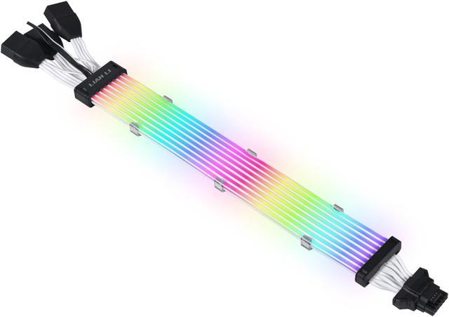 [PW168-8PV2] PW168-8PV2 Lian-Li Strimer Plus V2 12VHPWR ARGB 3x 8-Pin Extension Cable