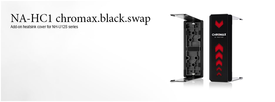 [NA-HC1-BLACK] Noctua NA-HC1 Chromax Swap Heatsink Cover For NH-U12S Black