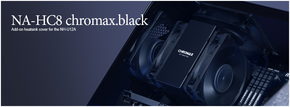 [NA-HC8-BLACK] NA-HC8-BLACK Noctua NA-HC8 Chromax Black Heatsink Cover for NH-U12A