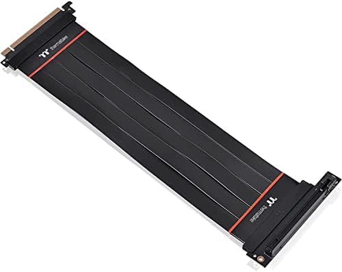 [AC-058-CO1OTN-C2] AC-058-CO1OTN-C2 Thermaltake PCI-E 4.0 Riser Cable Express Extender 16X - 300mm with 90 degree adapter