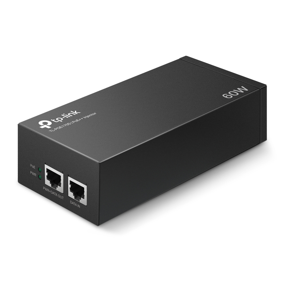 [TL-POE170S] TL-POE170S TP-LINK Power Over Ethernet PoE++ Injector, Wall Mountable with 2 Gigabit Ports: