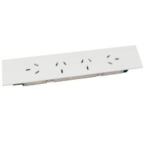 [015.020.0054] OE Elsafe: QIKFIT Quad Auto Switched Power Outlet - 4 x GPO: White