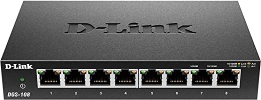 [DGS-108] DGS-108 8-Port Gigabit Desktop Switch (Metal Housing)