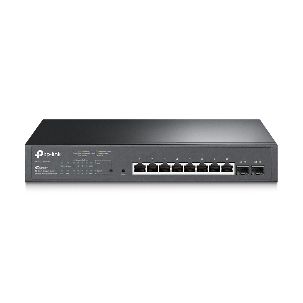 [TL-SG2210MP] TL-SG2210MP TP-Link  | JetStream 10 port Gigabit Smart Switch with 8 Port PoE+