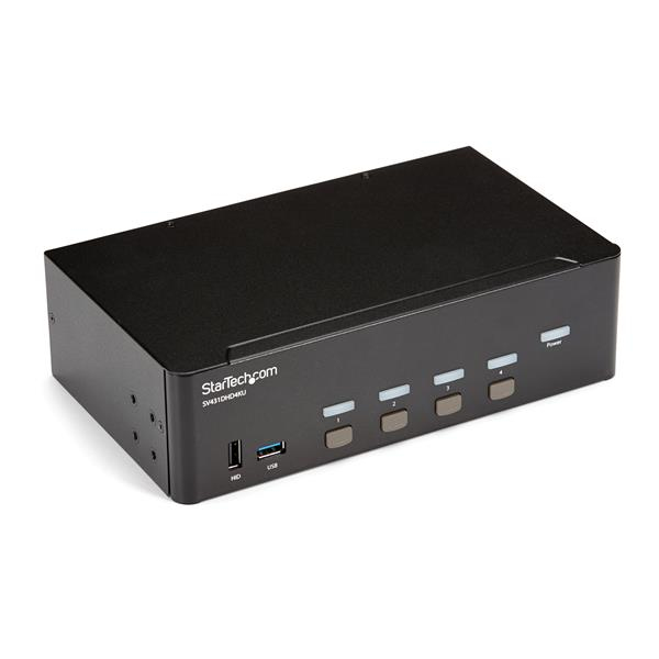 [SV431DHD4KU] SV431DHD4KU StarTech 4 Port HDMI KVM Switch - 4K 30Hz (Dual Display)