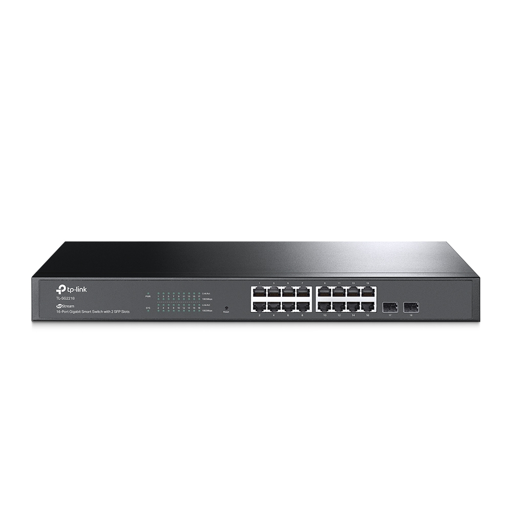 [TL-SG2218] TL-SG2218 TP-Link  | JetStream 16 port Gigabit Smart Switch with 2 Gigabit SFP Slots