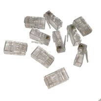 [005.002.0035] Cat 6 8 Position RJ45 One-Piece Modular Crimp Plug | Solid | 10 Pack
