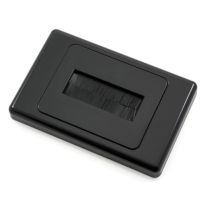 [016.000.1011] 016.000.1011 Brush Wall Plate -  Black