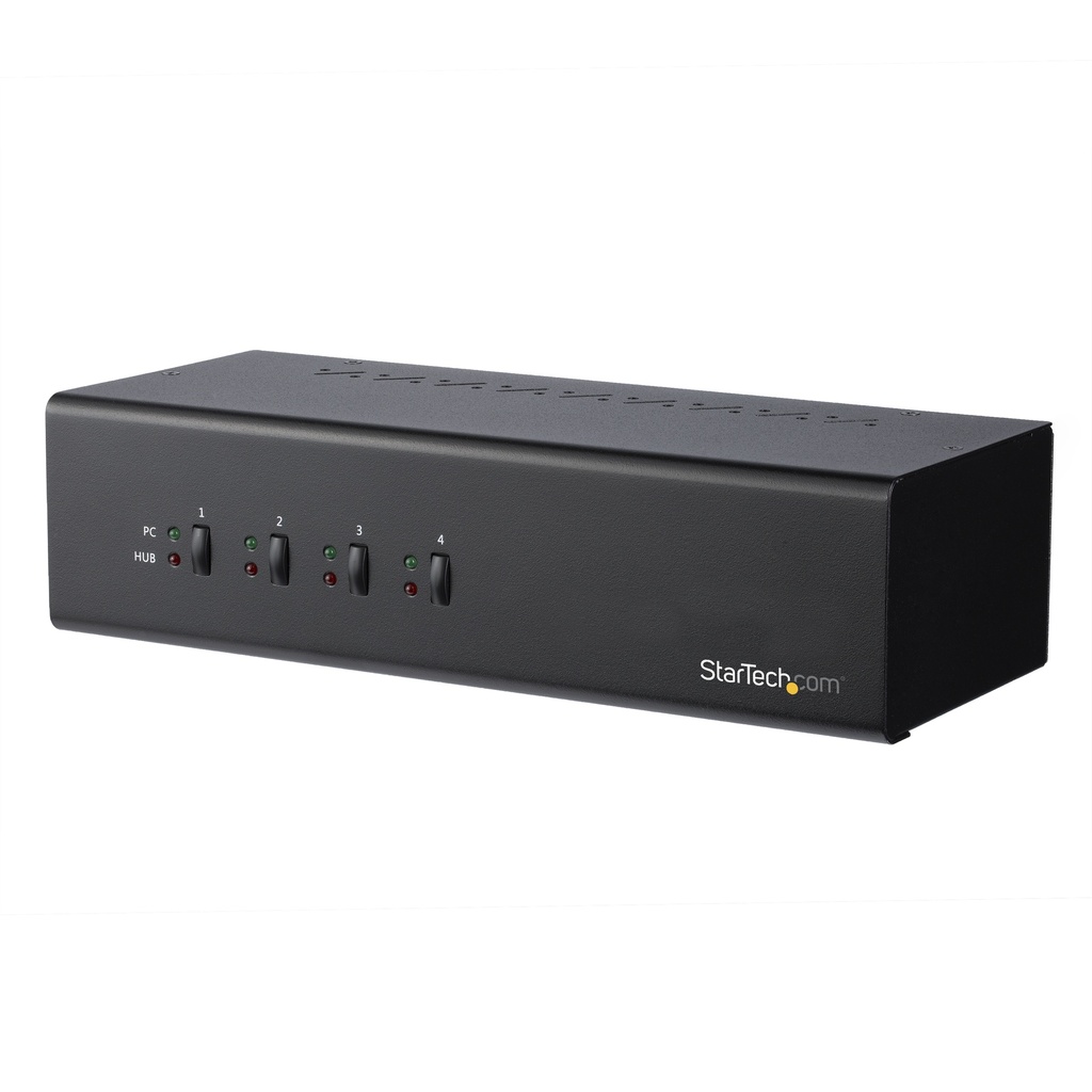 [SV431DL2DU3A] SV431DL2DU3A StarTech 4 Port Dual Monitor Dual Link DVI KVM Switch 1440p (USB 3.0 Hub & Audio)