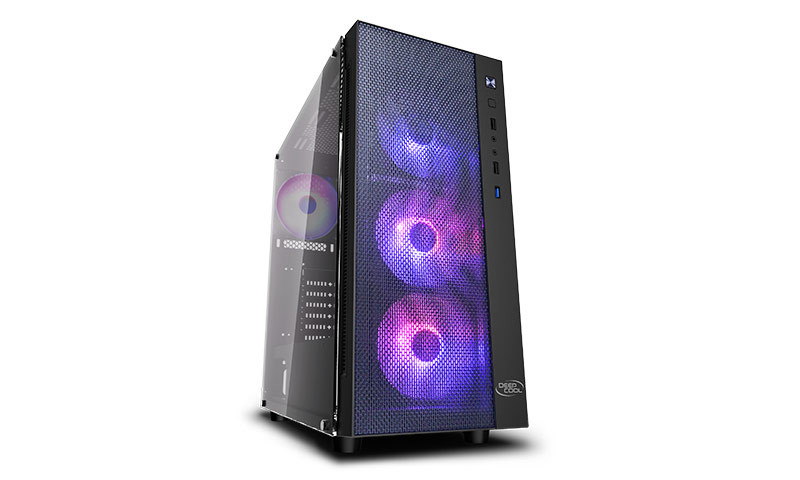 [DP-ATX-MATREXX55-MESH-AR-4F] DP-ATX-MATREXX55-MESH-AR-4F Matrexx 55 Mesh ADD-RGB 4F Mid Tower eATX Case TG