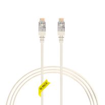 [004.300.3000.10PACK] 0.25m CAT6A RJ45 S/FTP THIN LSZH 30 AWG Network Cable | 10 Pack White