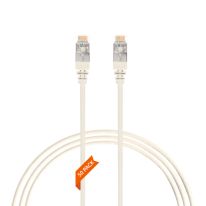 [004.300.3000.50PACK] 0.25m CAT6A RJ45 S/FTP THIN LSZH 30 AWG Network Cable | 50 Pack White