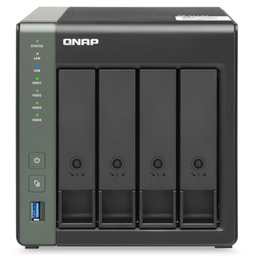 [TS-431X3-4G] QNAP Quad-core 1.7GHz SMB NAS with built-in 10GbE SFP+ and 2.5GbE RJ45 ports for high-speed connectivity TS-431X3-4G