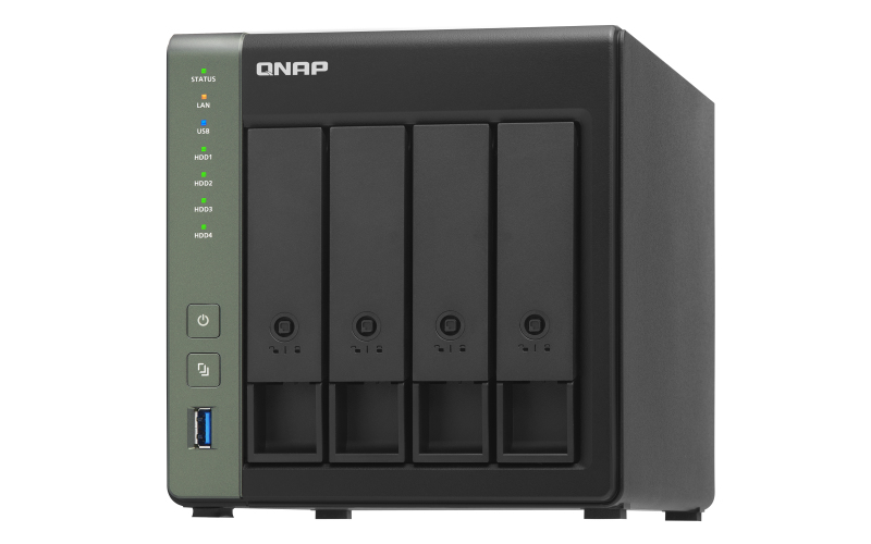 [TS-431X3-4G] TS-431X3-4G QNAP Quad-core 1.7GHz SMB NAS with built-in 10GbE SFP+ and 2.5GbE RJ45 ports for high-speed connectivity