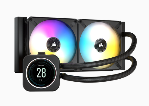 [CW-9060061-WW] Corsair iCUE H100i ELITE LCD Display Liquid CPU Cooler