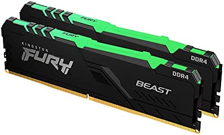 [KF432C16BBAK2/16] KF432C16BBAK2/16 FURY BEAST RGB DDR4 3200MHz 16GB (2x8) Desktop Memory