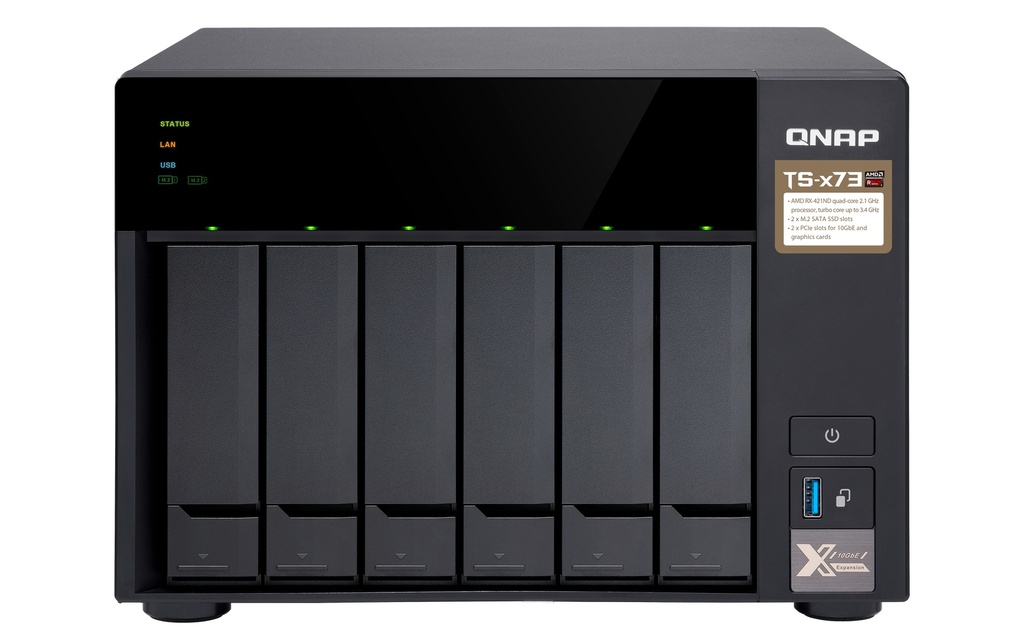 [TS-673-4G] TS-673-4G QNAP TS-673 6-Bay NAS Enclosure