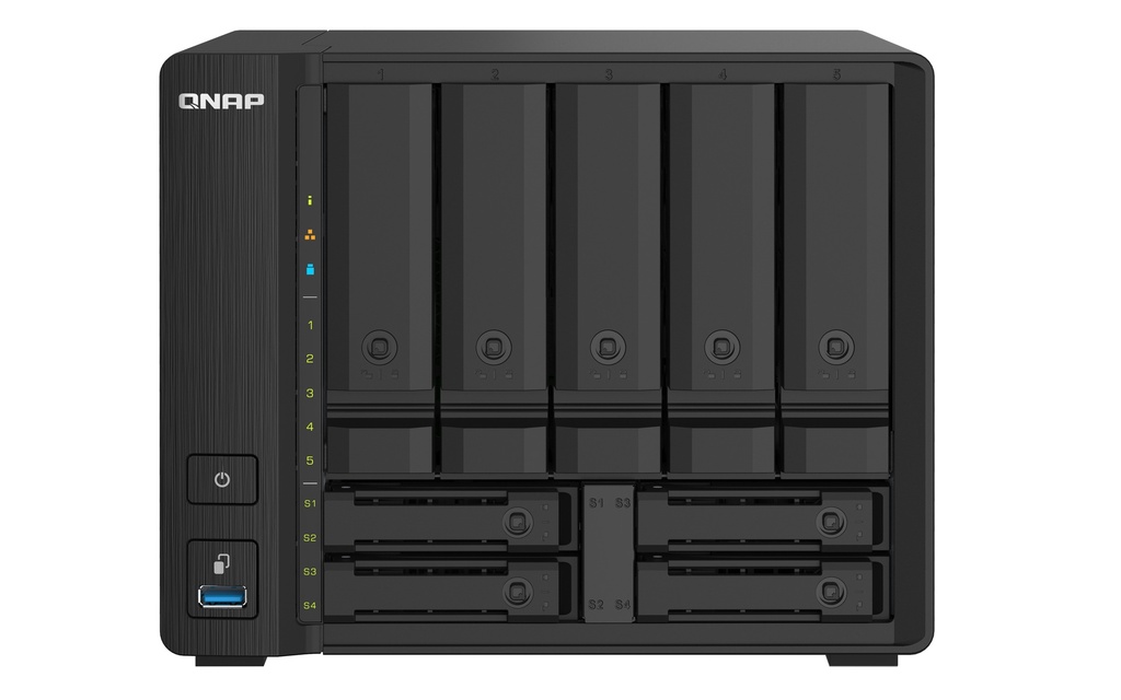 [TS-932PX-4G] TS-932PX-4G QNAP Compact 9-bay NAS with 10GbE SFP+ and 2.5GbE for Smoother File Applications